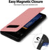 GOOSPERY Galaxy S10 Plus Wallet Case with Card Holder, Protective Dual Layer Bumper Phone Case (Pink)...