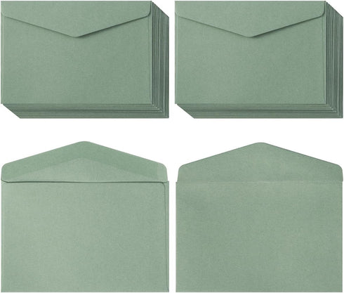 120 Pack Kraft Mini Envelopes Small Envelopes Self-Adhesive Tiny Pockets for Business Cards Christmas Holiday Small Gift Cards Invitations Cards(4...