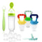 Food Feeder for Baby, Fruit Feeder Pacifier (3 Pcs) with 6 Different Sized Silicone Pacifiers 1 PCS Silicone Baby Food Dispensing Spoon 90ML with ...