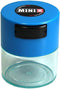 Minivac - 10g to 30 grams Airtight Multi-Use Vacuum Seal Portable Storage Container for Dry Goods, Food, and Herbs - Light Blue Clear...