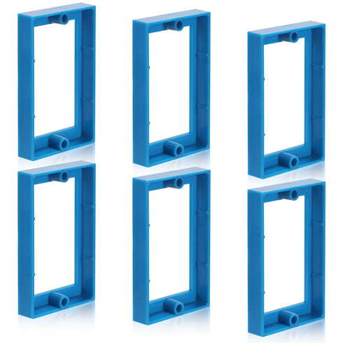 6pcs Electrical Box Extender, 1/2" Single Gang Receptacle Outlet Box Extenders Junction Box Extender for Electrical Box and Electrical Outlet Swit...