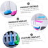 Desktop LED Light Blue Night Light Nursing Night Light LED Desk Lamp LED Lamp for Light Table Lamp Battery Powered Desk Light Desk Night Lamp Lamp...