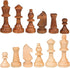 2 in 1 Chess Pieces Wood Chess Pieces + Checker Pieces Without Board (3.5 inches)...