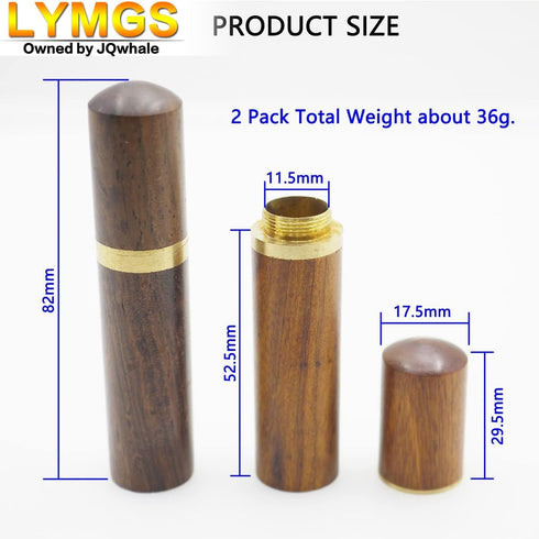 LYMGS Home Wooden Portable Sewing Needles Storage Case, Versatile Wood Box Holder for Store Embroidery Needle Hand Crafts Knitting Tool Toothpick ...