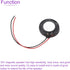 DMiotech 4 Pack 1W 8 Ohm 15mm Diameter Mini DIY Magnetic Speaker Internal Replacement Loudspeaker with Wire for Mobile Phone Black......