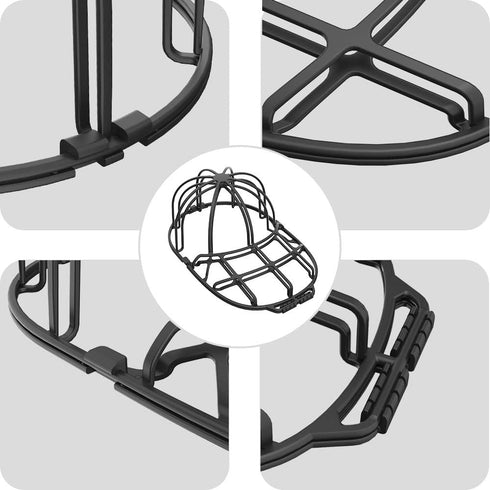 Hat Washer Cage - Hat Cleaner | Perfect Fit for Adult and Kids Hats | Ideal for Baseball Caps | Safe for Dishwasher and Washing Machine | Black | ...