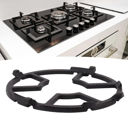 Cast Iron Wok , Non Slip Black Cast Iron Stove Rack Replacement Wok Support for Cast Iron Pans, Frying Pans, Black Steel Pans, Craft Pans, Carbon ...
