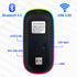 Wireless Bluetooth Mouse for iPad/MacBook Pro/Air/Laptop/pc Rechargeable Silent Mouse Portable Slim for Surface Pro/Lenovo/Samsung Tablet (LED/Bla...