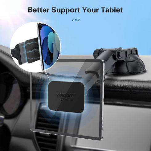 volport Rectangle Metal Plate for Phone Magnet, Magicplate Replacement Disc with 3M Adhesive Backing Sticker for Magnetic Car Mount Holder Cradle ...