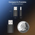 USB C to USB Adapter (4 Pack), USB C Female to USB Male 3.0, USB Type C Adapter Compatible with iPhone 15/14/13/12, iPad Pro/mini/air, Samsung Gal...