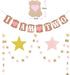 Birthday Decoration Set-Baby Partyr Crown, Girl/Boy 2 st Birthday Party Hat Princess Tiara Hat Includes Cake Topper Two "I Am Two" and Star Banner...