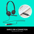Logitech USB Headset H340, Stereo, USB Headset for Windows and Mac - Black......