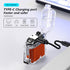 SKRFIRE Electric Lighters Rechargeable Flameless Windproof Outdoor Lighter Plasma Lighter USB Rechargeable Clear Waterproof Double Arc Lighter for...