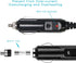 KUNCAN Replacement Cigarette Lighter Plug - 12 Volt Male Cigar Plug with Leads Car Adapter Dc Battery Charger Connectors 12V Power Supply for Auto...