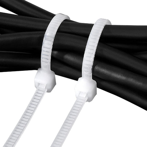 URBEST 100 Pcs Self Locking Wire Cable Zip, Tie Fasten Wrap 4 Inch Nylon Zip Tie (4 INCH, White)...