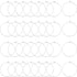Beebeecraft 1 Box 50Pcs Earring Hoops for Jewelry Making Platinum Plated Wine Glass Charms Rings Beading Earrings Hoop for DIY Jewellery Earring C...