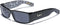 Locs Original Gangsta Shades Men's Hardcore Dark Lens Sunglasses with Bandana Print - Black & White...
