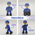 FUNERICA Toy Police Officer Set (3 Pcs) Detailed and Imaginative Little People Police Action Figures for Toddlers and Kids -Community Helpers Figu...