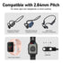 2-Pack Magnetic Charging Cables LMC284: Fast & Safe Charging for Open-Ear Bluetooth Headphones. USB Charger Cord for Bone Conduction Wireless Earp...
