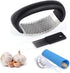 Garlic Press Rocker - Stainless Steel Garlic Crusher, Chopper, Mincer with Silicone Garlic Peeler, Mini Brush Tools For You (Black)...
