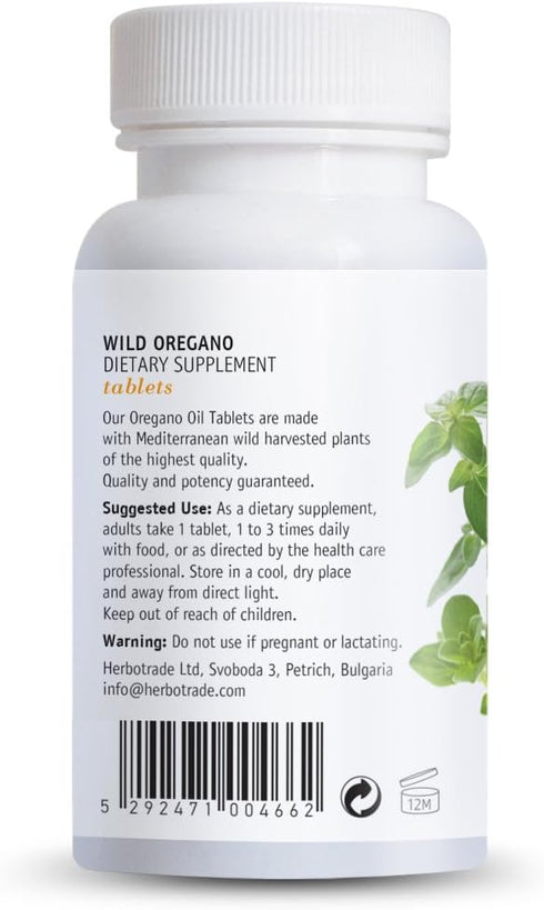 Wild Oregano Tablets from Oregano with Over 85% Carvacrol. Ideal to Boost The Immune System. Powerful antioxidant...