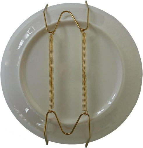 Plate Hangers for The Wall 8 inch Decorative Dish Display Tray Holder with Installation Hooks 5 Pack...
