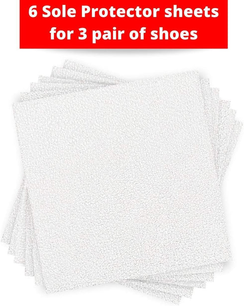 6 Pack- Sole Protector Stickers for High Heel Shoes - Clear 3M CL Christian Louboutin Red Bottoms - Compatible for All Heels - 6 Sheets for 3 Pair...