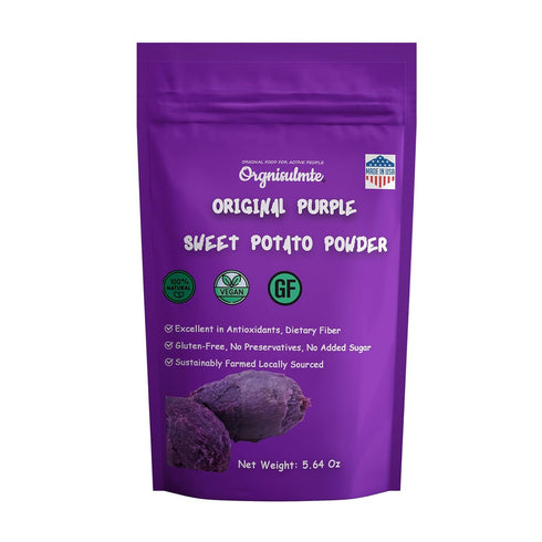 Orgnisulmte Original Purple Sweet Potato Powder 100% Pure Natural Premium Purple Yam Powder for Food Coloring No GMO Vegan Friendly 5.64Oz(160g)...
