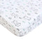 Pack and Play Sheets Fitted Mini Crib, Breathable Microfiber Stretchy Playard Sheets Fit for Graco Pack and Play, Lovely Bunny Mini Crib Fitted Sh...