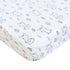 Pack and Play Sheets Fitted Mini Crib, Breathable Microfiber Stretchy Playard Sheets Fit for Graco Pack and Play, Lovely Bunny Mini Crib Fitted Sh...