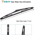2 Pack ORRIFY 13" Rear Windshield Wiper Blade for Jeep Wrangler 2007-2018 Back Windshield Wiper Blade - Replacement for OEM 68002490AB...