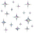Cross Star Window Stickers for Bird Strikes, Stop Birds from Hitting Windows, Glass Awareness Decals for Windows, Anti Collision Rainbow Decals, 3...