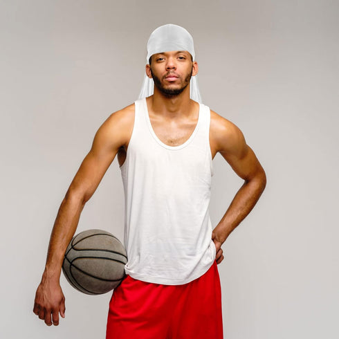 Silk Durag Long Tail Durag Breathable Pirate Headwraps Cap for 360 Waves Soft Bandana Turban Hat Hair Loss Chemo Cap...