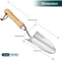 Stainless Steel Trowel, Garden Small Flower Hand Shovel, Potting Soils Scoop with Wood Handle, Gardening Bonsai Tools for Transplanting Digging We...