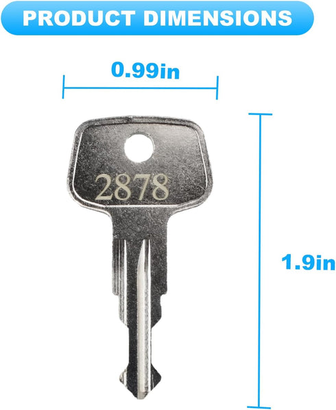 2878 XCargo Luggage Roof Key Karrite Ski Bike xcargo Carrier Skyline Sportrack XL,X-Cargo Roof Rack Key,Replacement Keys for Sears XCargo Karrite ...