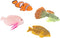 4Pcs Artificial Silicone Tropical Fish, Aquarium Artificial Fishes Glowing Effect Moving Fish Silicone Floating Fishes for Fish Decoration...