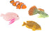 4Pcs Artificial Silicone Tropical Fish, Aquarium Artificial Fishes Glowing Effect Moving Fish Silicone Floating Fishes for Fish Decoration...