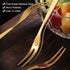 Comicfs 20-Piece Stainless Steel Forks, 5.3 Inches, Seafood Crab Forks Escargot Fork 2 Prong Tasting Appetizer Forks Dessert Cocktail Salad Fruit ...