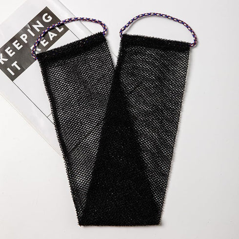 3 Pcs African Exfoliating Net Sponge, Washcloth Scrubber Shower Essentials African net Bath Sponges Bathing Shower Cloth Kit for Back, Body, Face-...