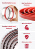 4-Pieces Fluted Round Cookie Cutters, Metal Circle Biscuit Cutters Set, Wave Cookies Cutter with Fluted Edge, Unique Design with Protective Red To...