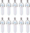 Genuine Quartz Stone Bullet Pendant Healing Point Reiki Chakra Pendants Crystal Charms Bulk for Jewelry Making...