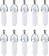 Genuine Quartz Stone Bullet Pendant Healing Point Reiki Chakra Pendants Crystal Charms Bulk for Jewelry Making...