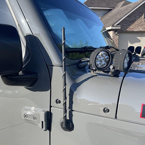 KSaAuto 16 Inch Antenna for 2007-2025 Jeep Wrangler JK JL JKU JLU Gladiator JT, Jeep Exterior Accessories, Jeep Antenna Replacement, Jeep Radio Up...