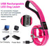 BSEEN LED Dog Leash - USB Rechargeable Light Up Dog Leash - Glowing Pet Leash - LED Dog Lead for Nighttime Dog Walking (Pink?, 47 Inch)...