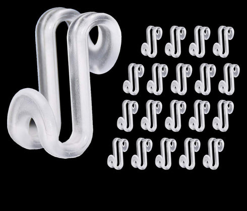 60 Pcs Clothes Hanger Connector Hooks, Mini Cascading Hanger Hooks for Velvet Huggable Hangers, Wooden Hangers, Heavy Duty Space Saving for Closet...