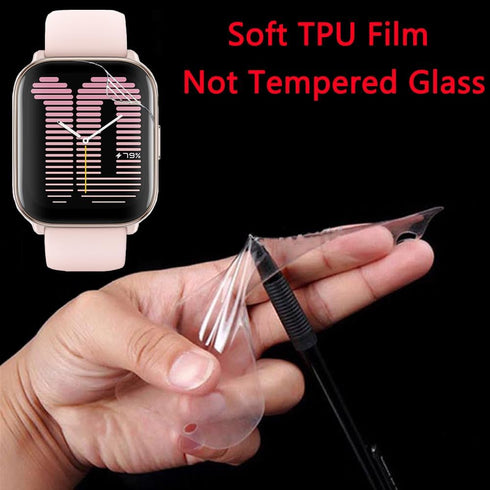 6 Pack Compatible with Amazfit Active Screen Protector Film for Amazfit Active 1.75” Smartwatch Screen Protectors Foils Screen Cover Crystal Clear...
