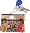 Eco-friendly Natural Cork Coin Purse, Boshiho Mini Coin Change Wallet Credit Card Holder Zipper Pouch Vegan Wallet with Key Ring Keychain (Multi F...
