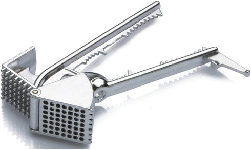 Tredoni Aluminium Big Garlic Press Masher with Head-Cleaner, Olive Pitter, Nutcracker, Meat Tenderizer & Fish Scraper...