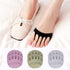 Ball of Foot Cushions for Women (3Pairs Complexion) - Honeycomb Metatarsal Pads Invisible Socks Soft Ball of Foot Pads Reusable Cushions for Pain ...