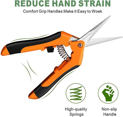 Hand Pruner? Pruning Shear?Garden clippers, snip scissors, ratchet pruning shears, work 3 times easier, gardening tools, sharp garden scissors, ar...